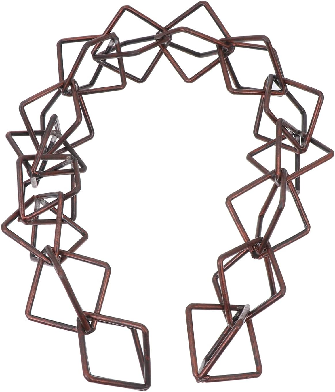 Totority Aluminum Rain Chain with Decorative Diamond Design for Gutters and Downspouts Durable and Weather-Resistant for Balcony and Garden Rainwater Management