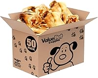 Vista 10 de ValueBull Orejas de vaca, varios tamaños y formas, paquete a granel de 120 unidades, golosinas naturales para perros, 100% carne de res Angus, un