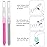 Patelai 100 Pieces Braces Brush for Cleaner Interdental Brush Toothpick Dental Tooth Flossing Head Oral Dental Hygiene Flosser Toothpick Cleaners Tooth Tool(Pink, Grey,Ideal Size)