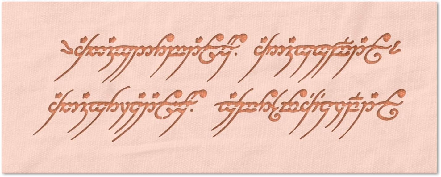 Stencil Stop One Ring to Rule Them All Stencil - Reusable for DIY Projects, Painting, Drawing, Crafts - 14 Mil Mylar Plastic (24 x 7 inches)