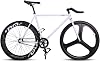 Fixed Gear Bike Flip-Flop Hub Free & Fixed Gear Front and Rear BrakesPedal Straps Single GearShimano Internal 3-Speed Rear Derailleur Ultra-Lightweight Front and Rear Disc Brakes Drop