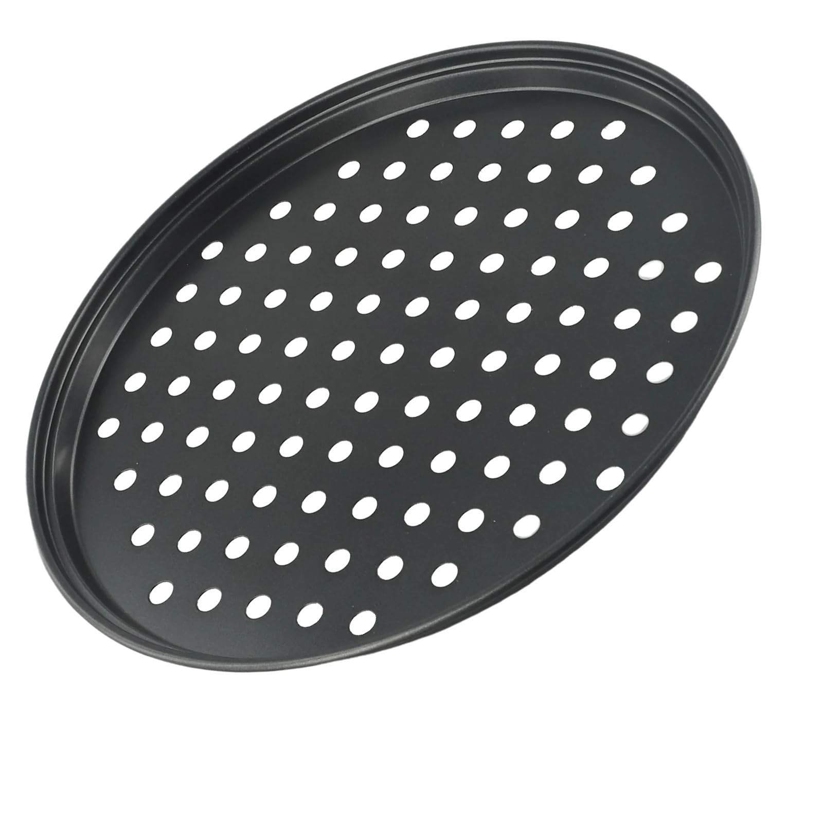 Bandeja Antiadherente para Pizza, Bandeja para Hornear con Agujeros, Redonda, Honda, Molde Bakewave, Horno, Utensilios de Cocina para Pizza, 24,5/28/32 cm, Acero para Pizza (32 cm) (28 cm)