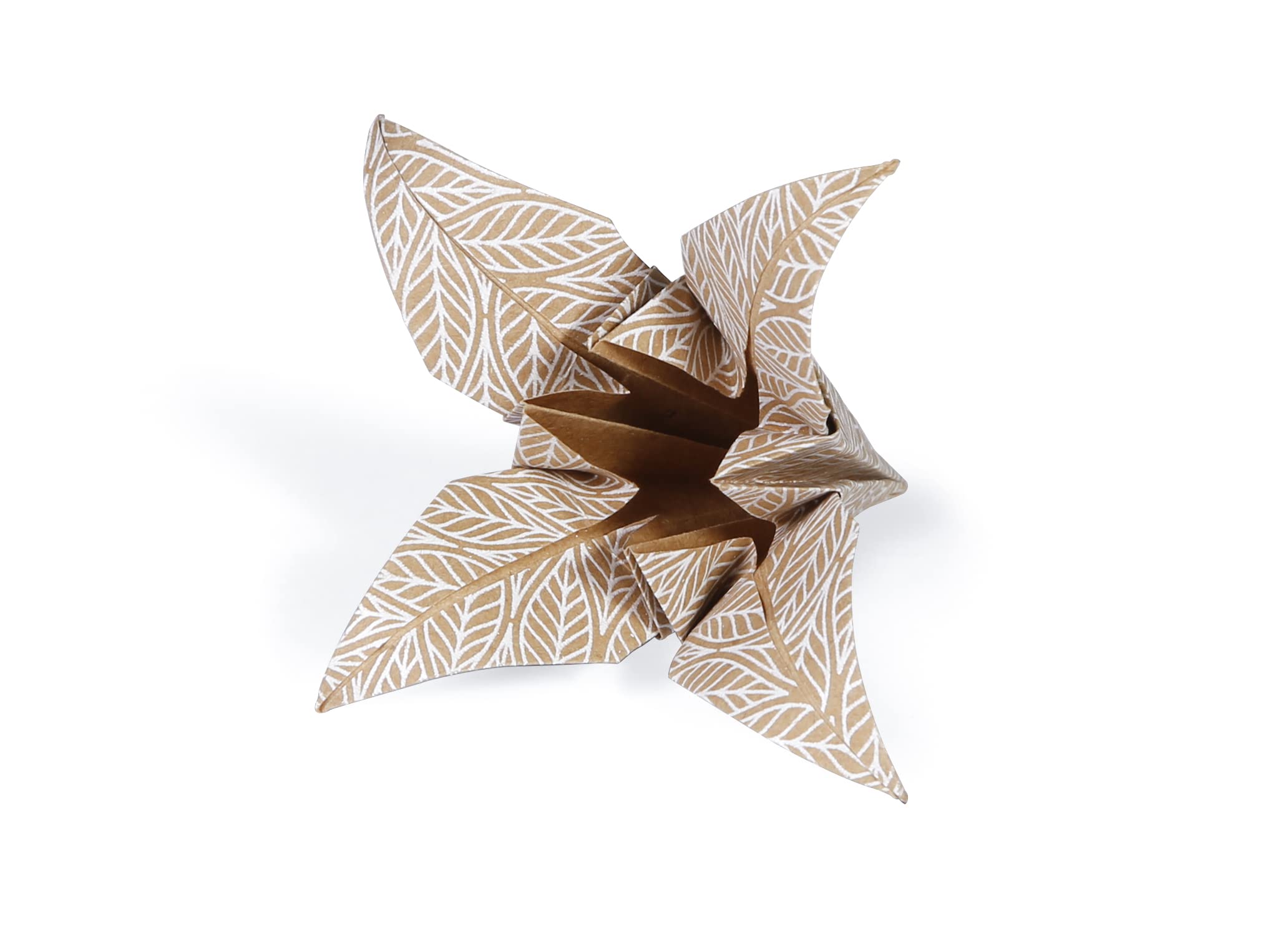 Papier Origami Clairefontaine - 60 Feuilles • 3 Formats (10x10cm,15x15cm,20x20cm) • 10 Motifs • Kraft Floral