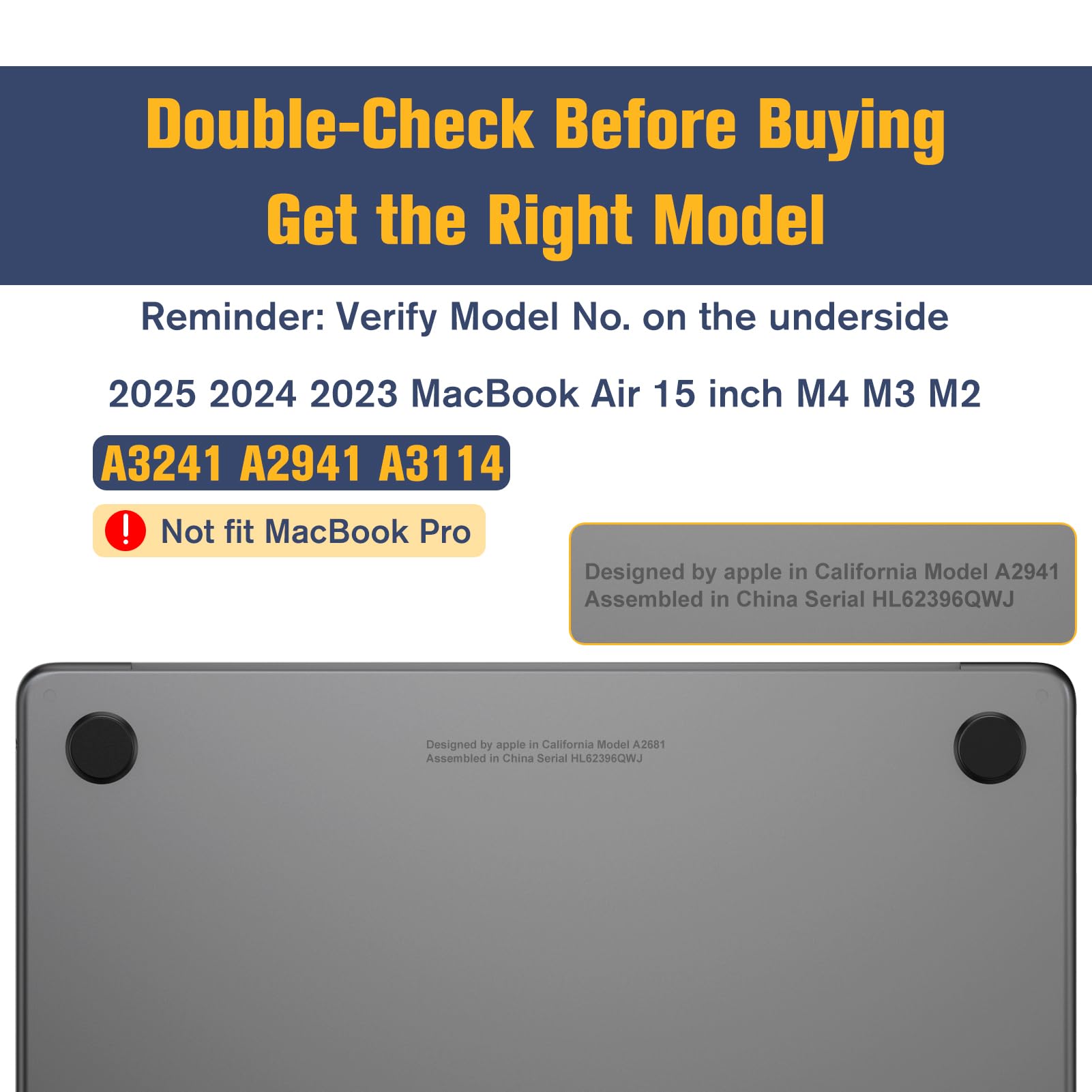 Coque MacBook Air 15" M4/M3/M2 - Translucide Mate Anti-Empreintes - Ultra Fine Et Légère