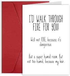 Romantic Friendship Day Card Gift for Bestie and Best Friend, Funny Birthday and Anniversary Card for Women