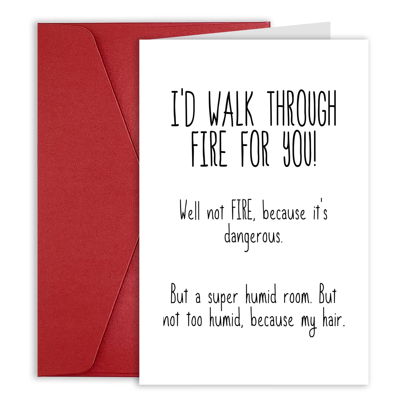 MOCO PAPER Romantic Valentine's Day Friendship Card Gift Bestie Best Friend Women, Funny Birthday Card Bestie Best Friend, Funny Anniversary Card