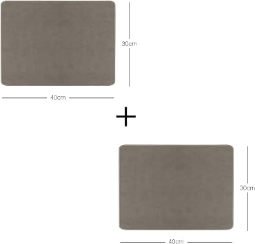 Ocean Home Textile 2-Piece Gray Color Leather American Serving 40 x 30 cm