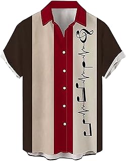 Hawaiian Shirts for Men Cotton Casual Shirts T-Shirts for Men Comfy Regular Fit Shirts Tee Shirts for Men Cotton Linen Formal Shirts Tee Tops for Men Spring-Summer Long/Short/Sleeveless Sleeve Bl