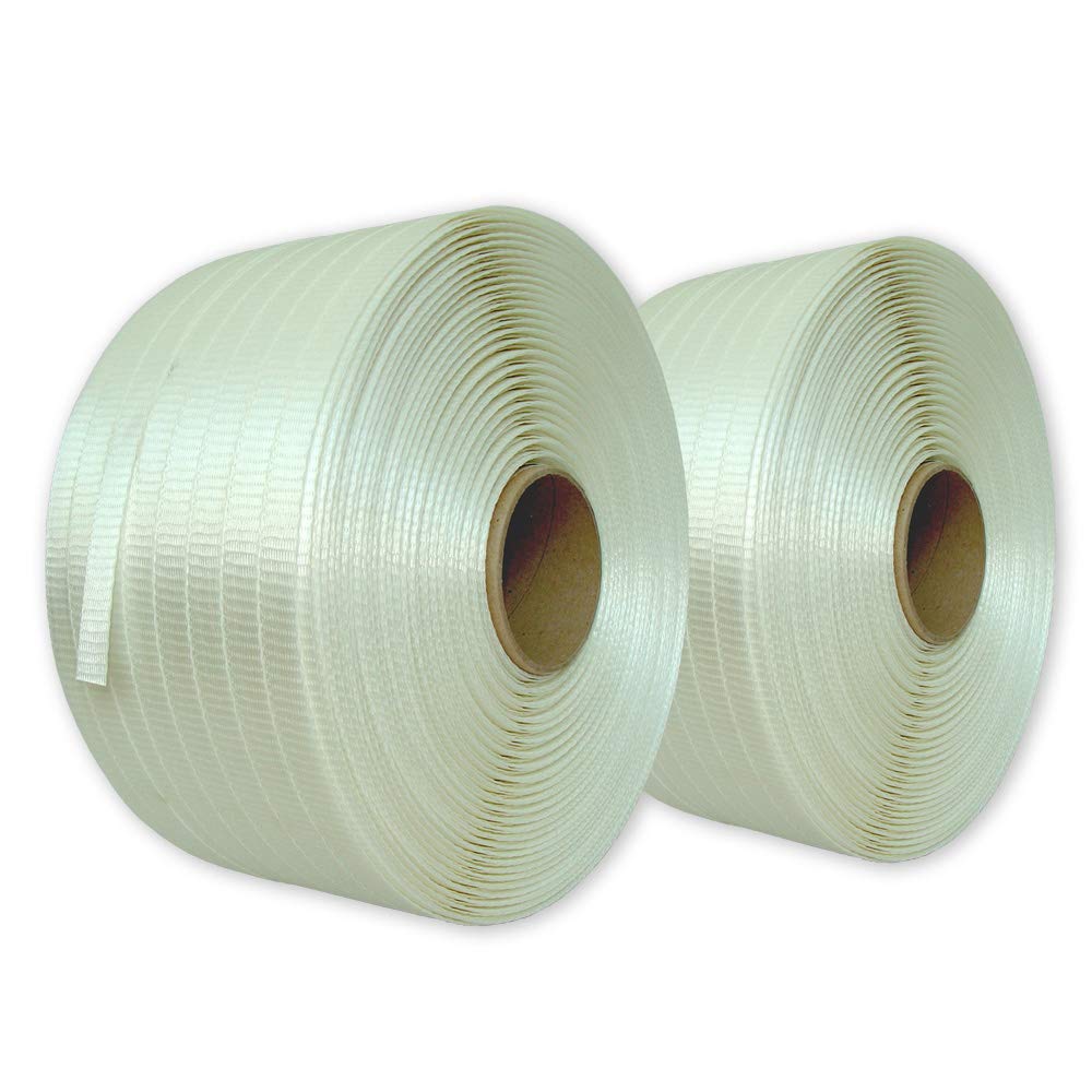 Gewebtes Umreifungsband Textil 25 mm 500 m 2 Rollen