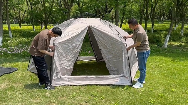 Amazon.co.jp: 大型テント テント ワンタッチ キャンプ 6-14 人用 広々