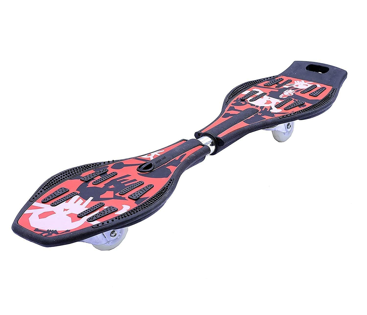 NDAS INTERNATIONAL Skate Board Kids Wave Board with 360 Degree Rotating Wheels & Adults Anti Slip Concaved Platform (Multi) (NK-PBGN-VO3S)