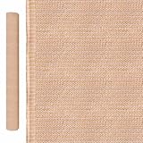 LOLAhome Malla sombreo Anti UV 90% Densidad ocultación Beige de HDPE de 5x1 Metros