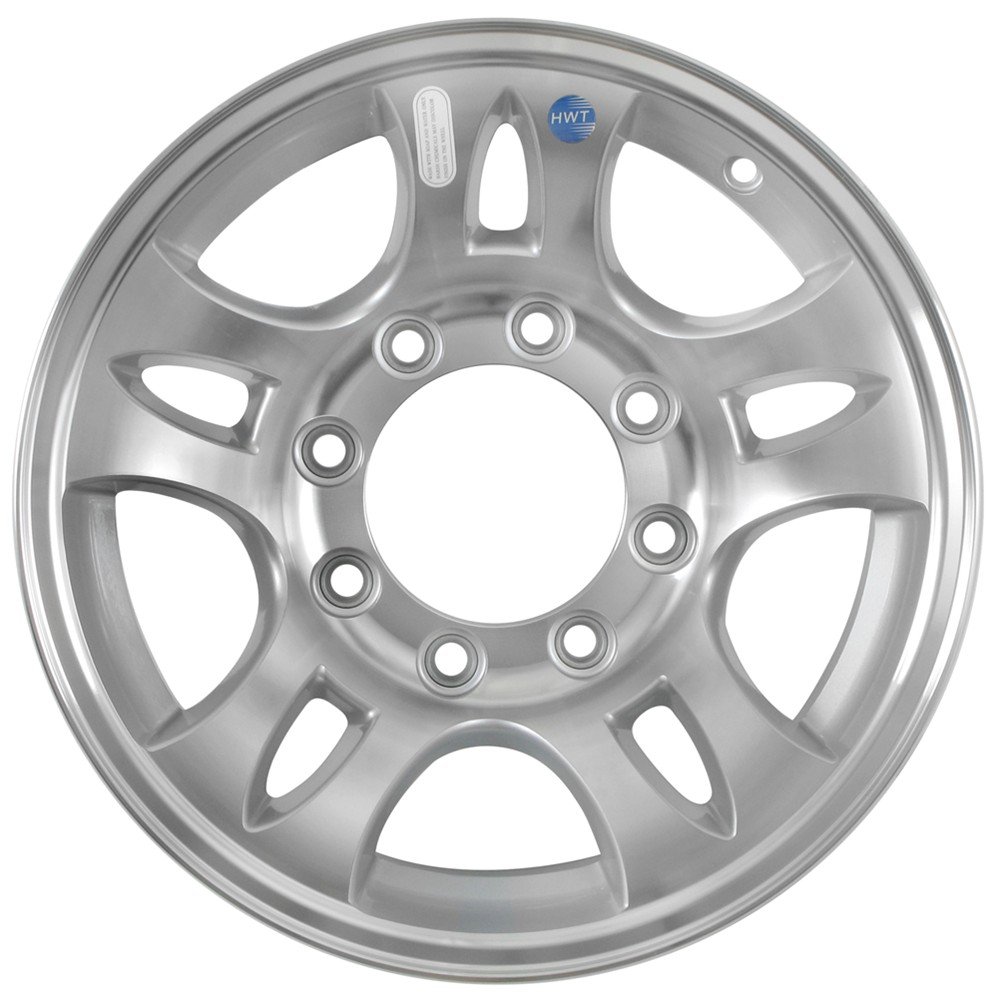 16 x 6 Aluminum Sendel T03 Trailer Wheel 8 Lug, 3,580 lb Capacity