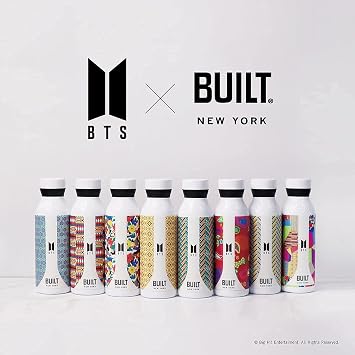 BUILT BTS Jungkook Water Bottle, 18.5 fl oz 532 ml, Screw Type, Vacuum Carrying, Portable