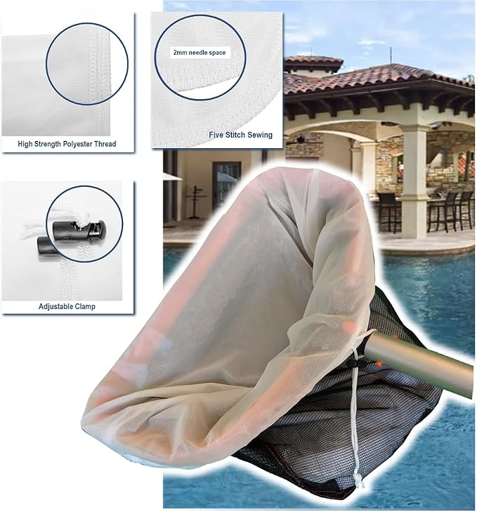 Red Insert Mesh fina para piscina 22 x 26 pulgadas miniatura 5