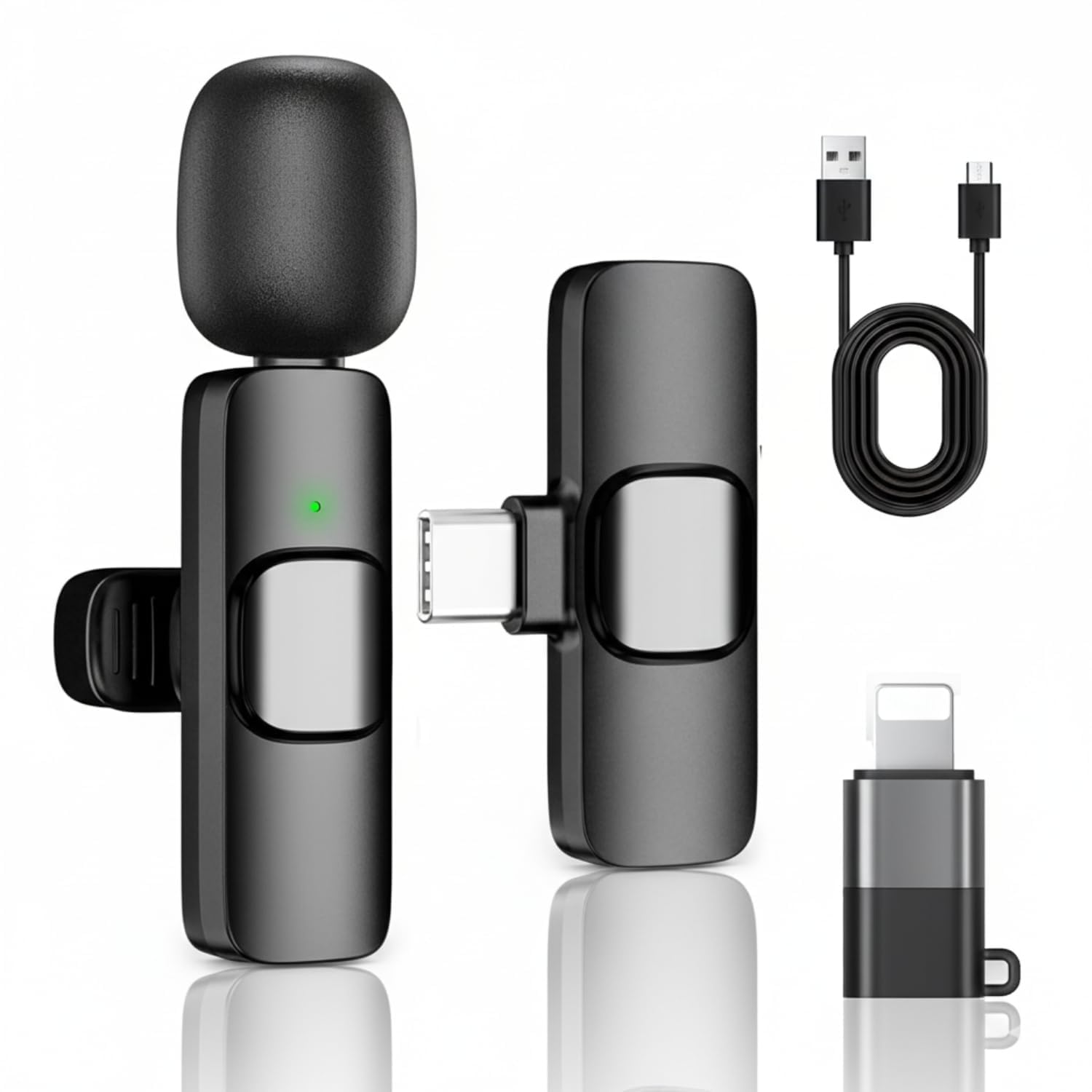 DDLC K8 Wireless Lavalier Microphone | Noise Cancelling Collar Mic for All Smartphones | Plug & Play Clip-on Microphone for YouTube | Vlogging, Podcasts & Video Recording (k8)-image-19