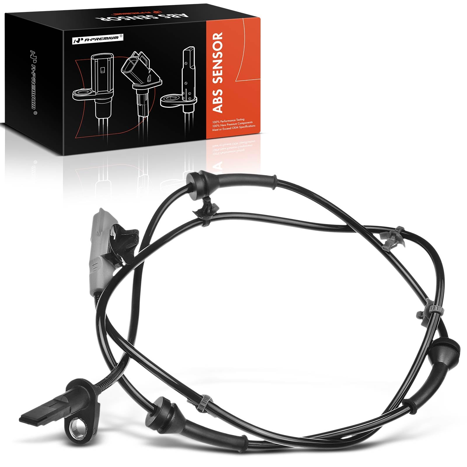 A-Premium ABS Wheel Speed Sensor Compatible with Nissan Models - Altima 2007-2012, Maxima 2009-2014 - Rear Right Passenger Side, Replace# 47900ZX70A, 479009N00A