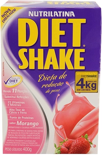 Diet Shake (400g) - Nutrilatina - Morango
