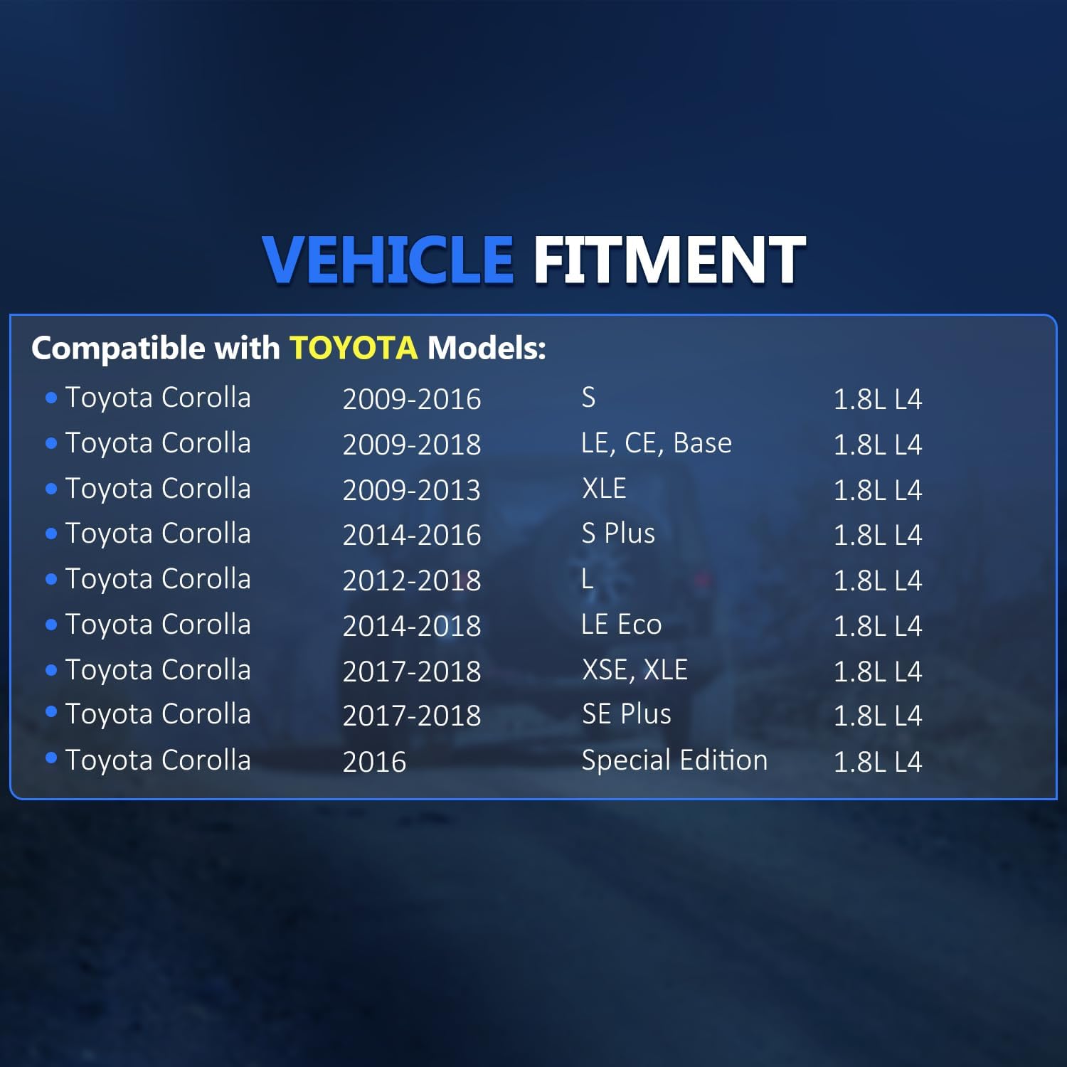 Maxfavor Front CV Axle Shaft Assembly Compatible with Toyota Corolla 2009 2010 2011 2012 2013 2014 2015 2016 2017 2018 L4 1.8L, S CE LE XLE Base, CV Joint Axle Shaft FWD Front Left Right