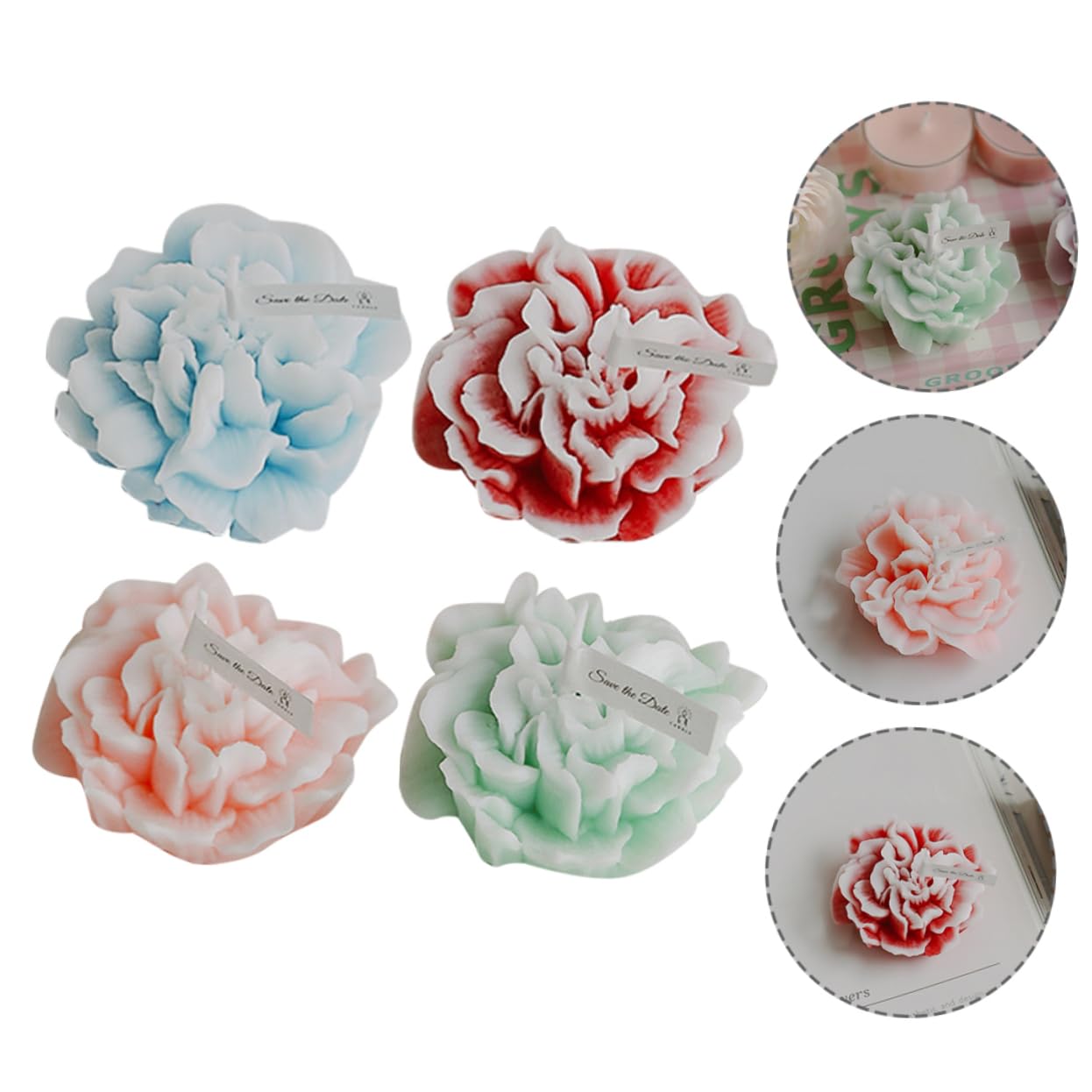 PRETYZOOM 16stücke Duftkerzen Blumenform Scented Candle Für Muttertag Hochzeiten Und Partys Aromatische Kunstkerzen Für Romantische Dekoration