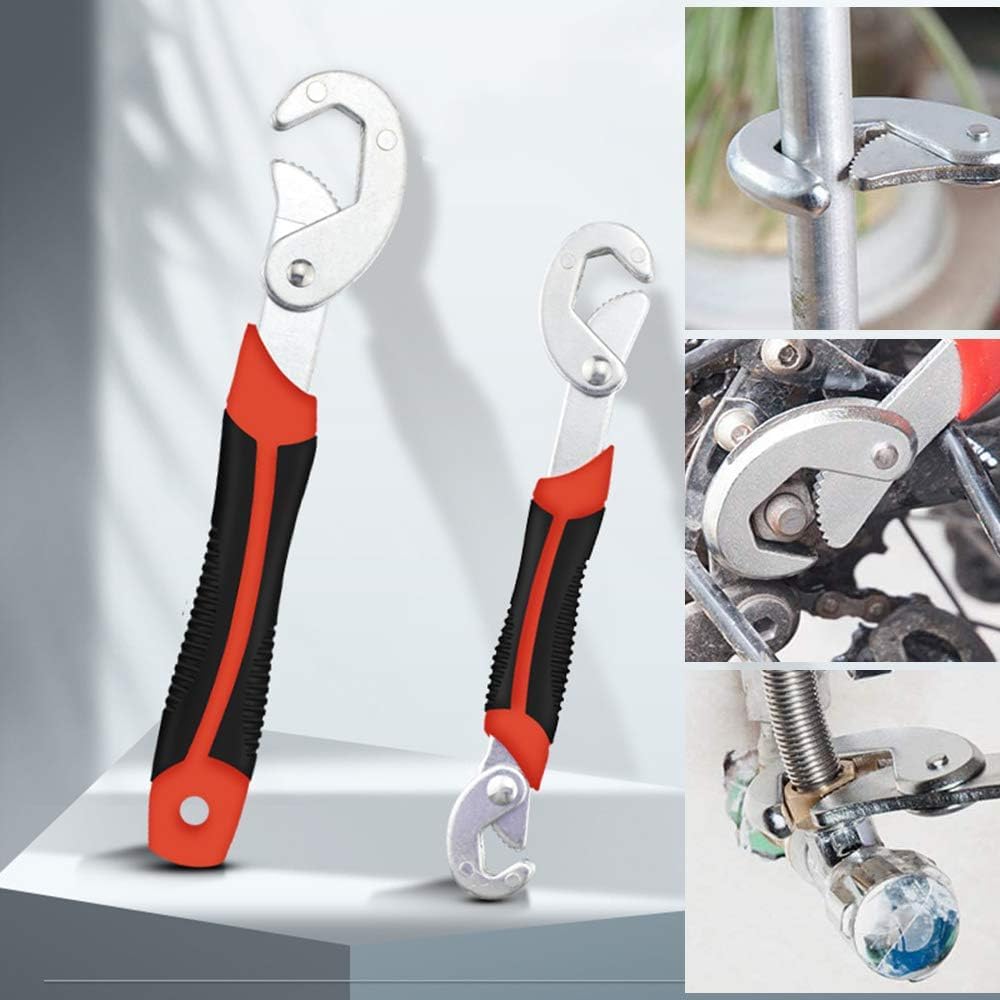 AEE® Ayarlanabilir Çok Fonksiyonlu Anahtar Seti 2’li – 6-32 mm Geniş Açıklık, Otomatik Kavrama, Lavabo Batarya ve Tesisat Tamir Anahtarı