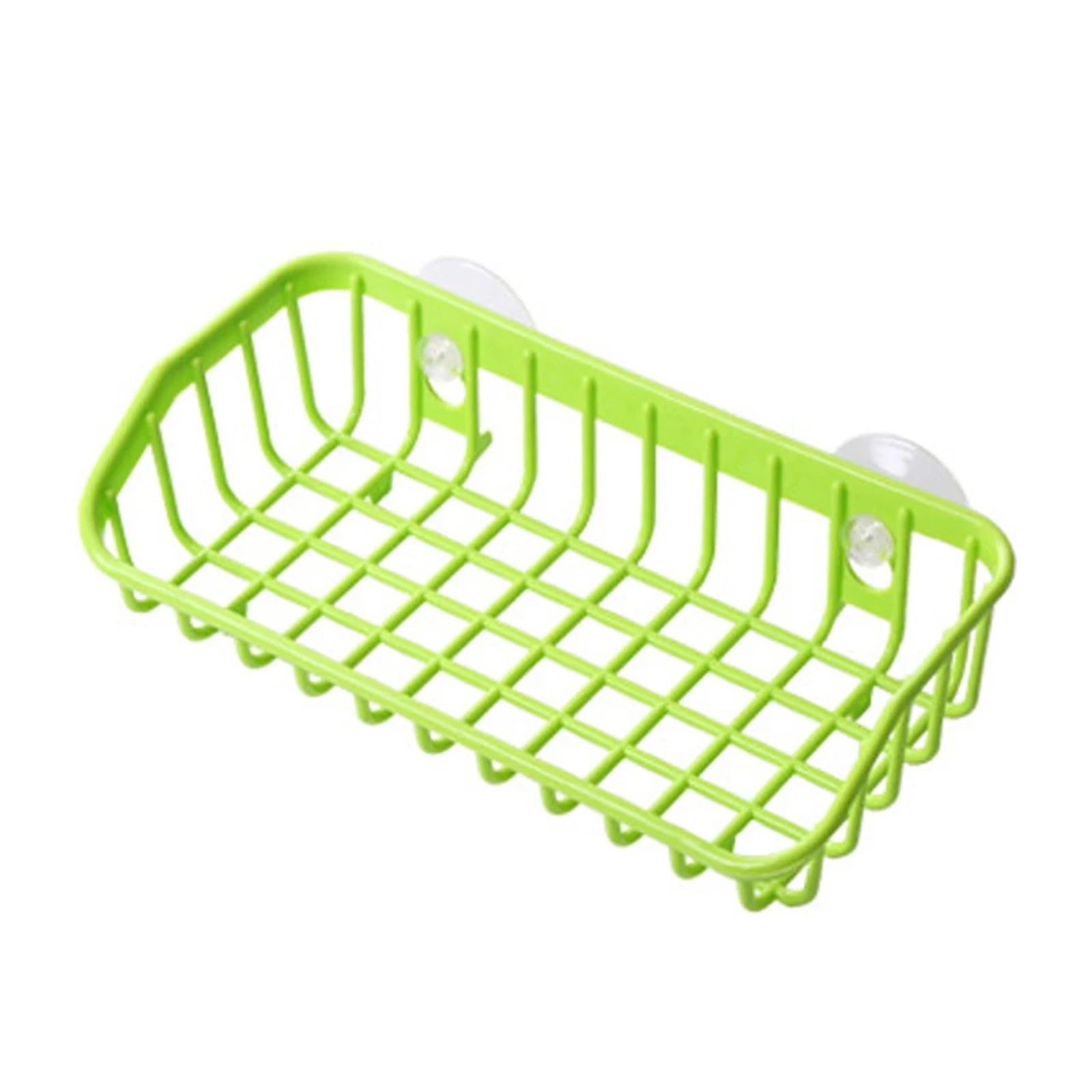 Soap Drainer Shelf Basket, Suction Cup Hang Dish Sponge Holder Drain Rack Multicolor(Light Blue)