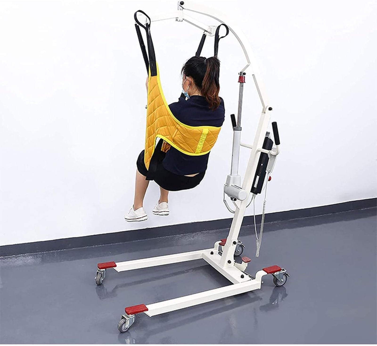 Grua enfermos, Médico Handicap de cuatro puntos eslinga de ducha Cinturón de transferencia de uso doméstico discapacitados Correa de cuerpo entero para levantar los pacientes, los ancianos