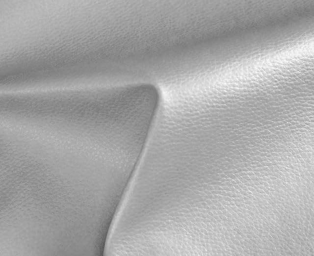 HAPPERS Polipiel para Tapizar 1 metro con Ancho 140cm. Venta de Polipiel por metros Solar Color Plata