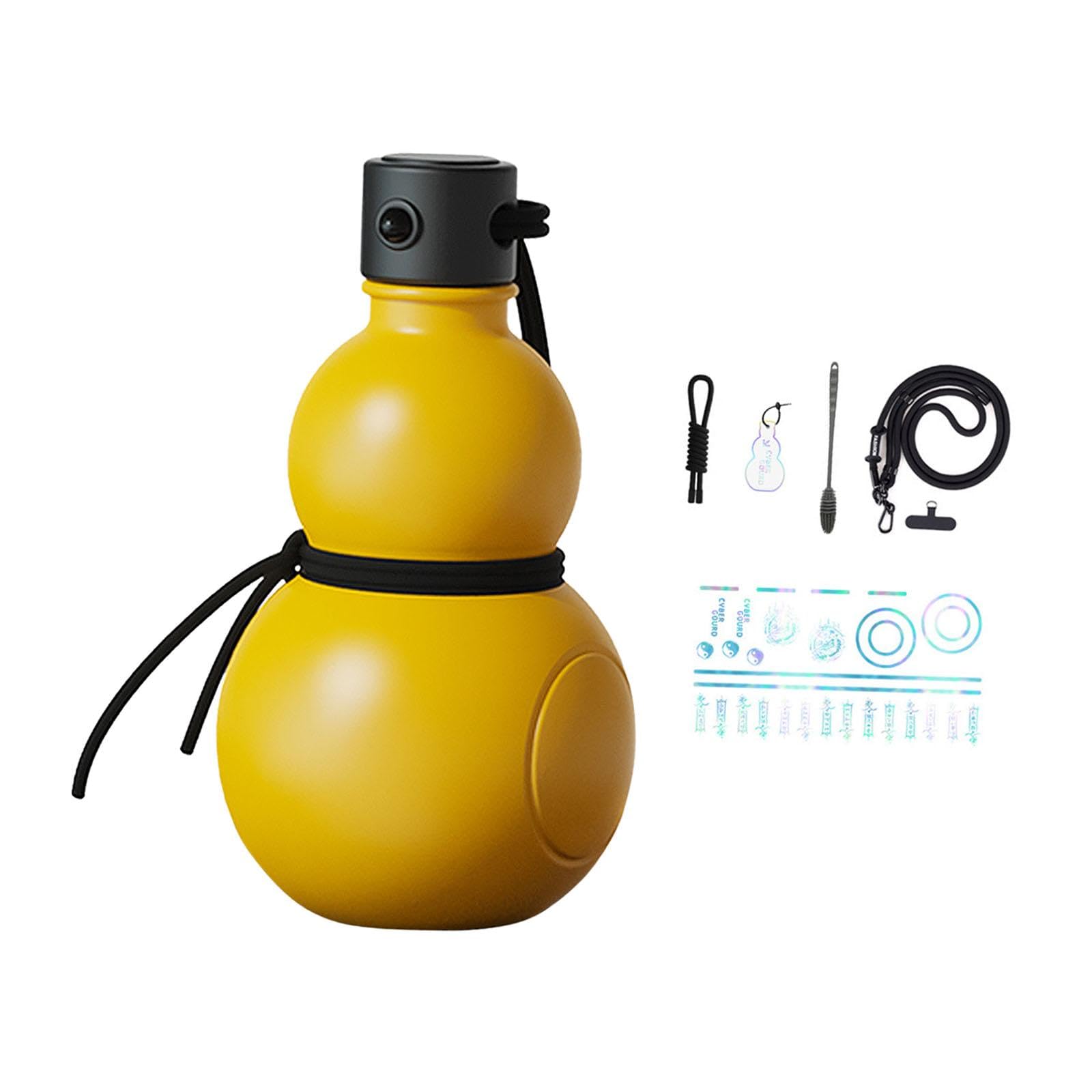 Botella de agua de calabaza creativa que evita derrames en camping