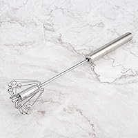 Vista 5 de Batidora de huevos, batidora de huevos, batidora de huevos semiautomática para el hogar, cocina, comedor, herramientas de acero inoxidable