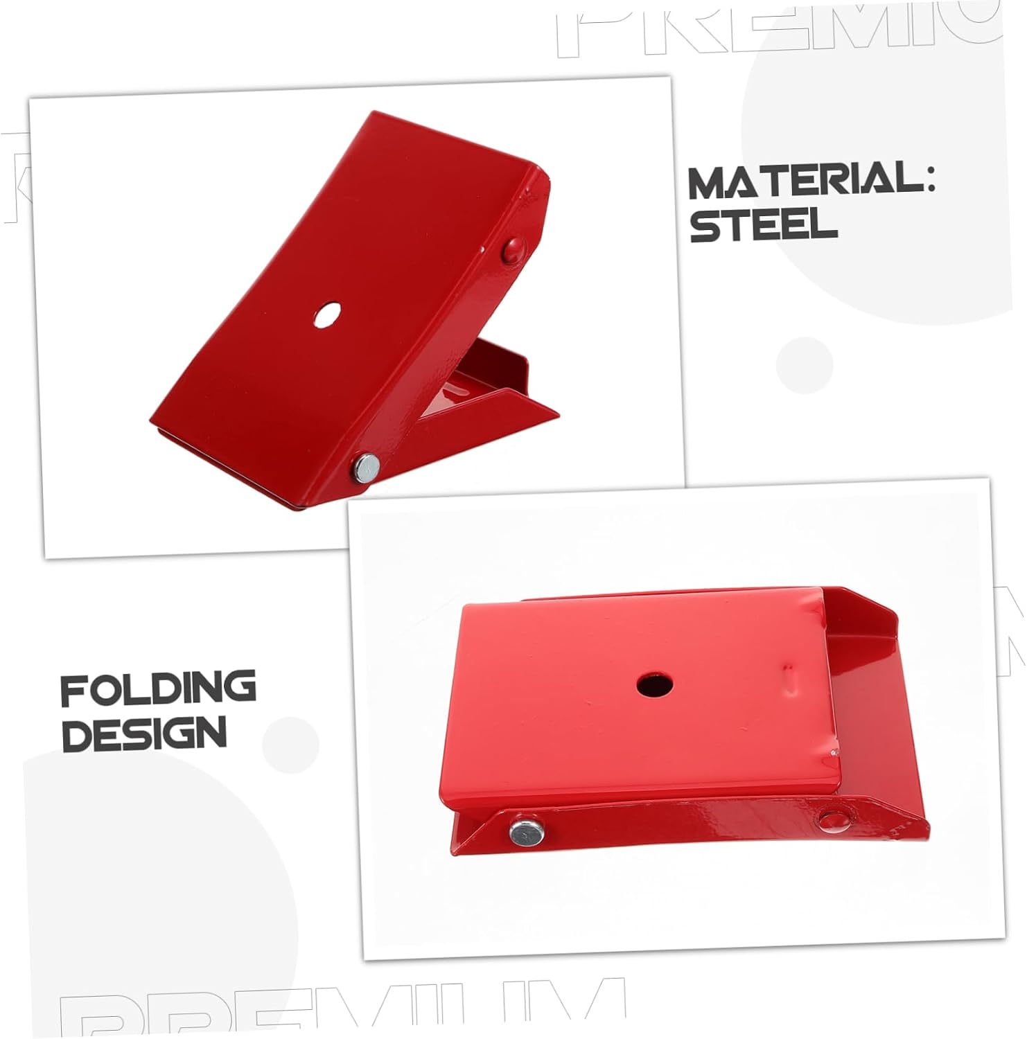 ULTECHNOVO Folding Wheel Chock Stabilizer for Rvs and Trailers Anti-Skid Triangular Support Portable Tire Stopper for Cars and Campers Durable and Versatile Wheel Positioning