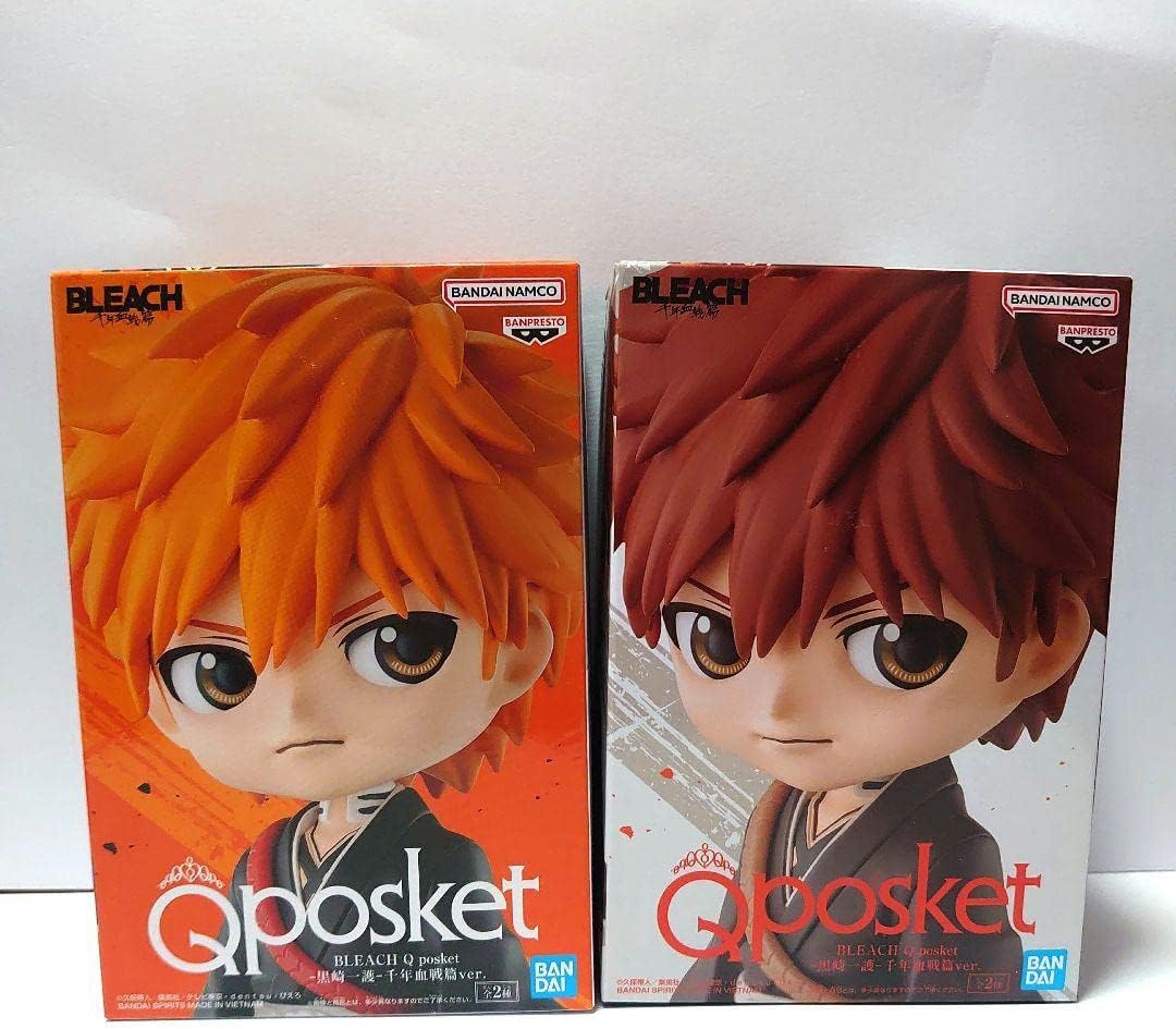 Banpresto BLEACH Q posket Ichigo Thousand Year Blood War Figure 14cm 2set