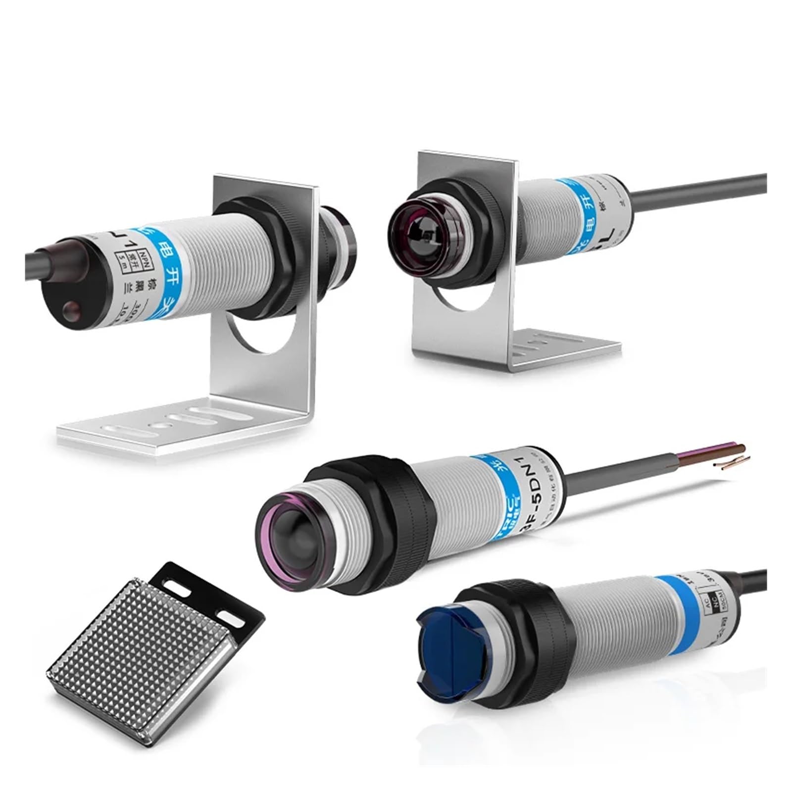 Infrarot-Fotoelektrischer Sensor, diffuse Reflexion, Erfassungsabstand 10–50 cm, E3F-Serie, 10–30 VDC, NPN, PNP-Lichtschranke(50CM AC2-wire NO)