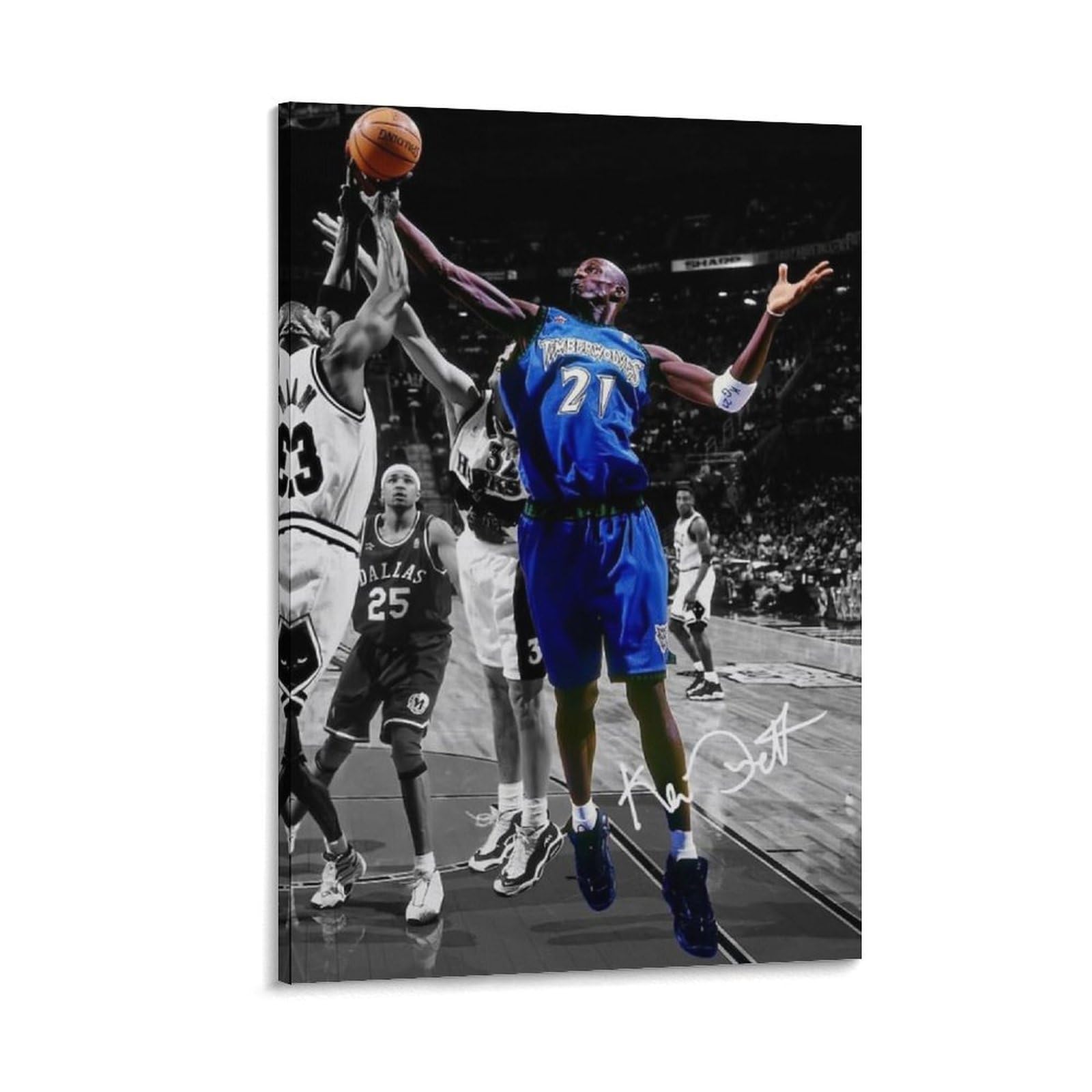 ASUIU Kevin Garnett Canvas Poster Posters Wall Art Painting Canvas Prints Decor Poster Artworks 16x24inch(40x60cm)