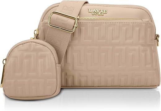 Lavie Luxe Women's Emhemi 3 Compartment Crossbody Sling Bag | Ladies Purse Handbag | Gift for Women