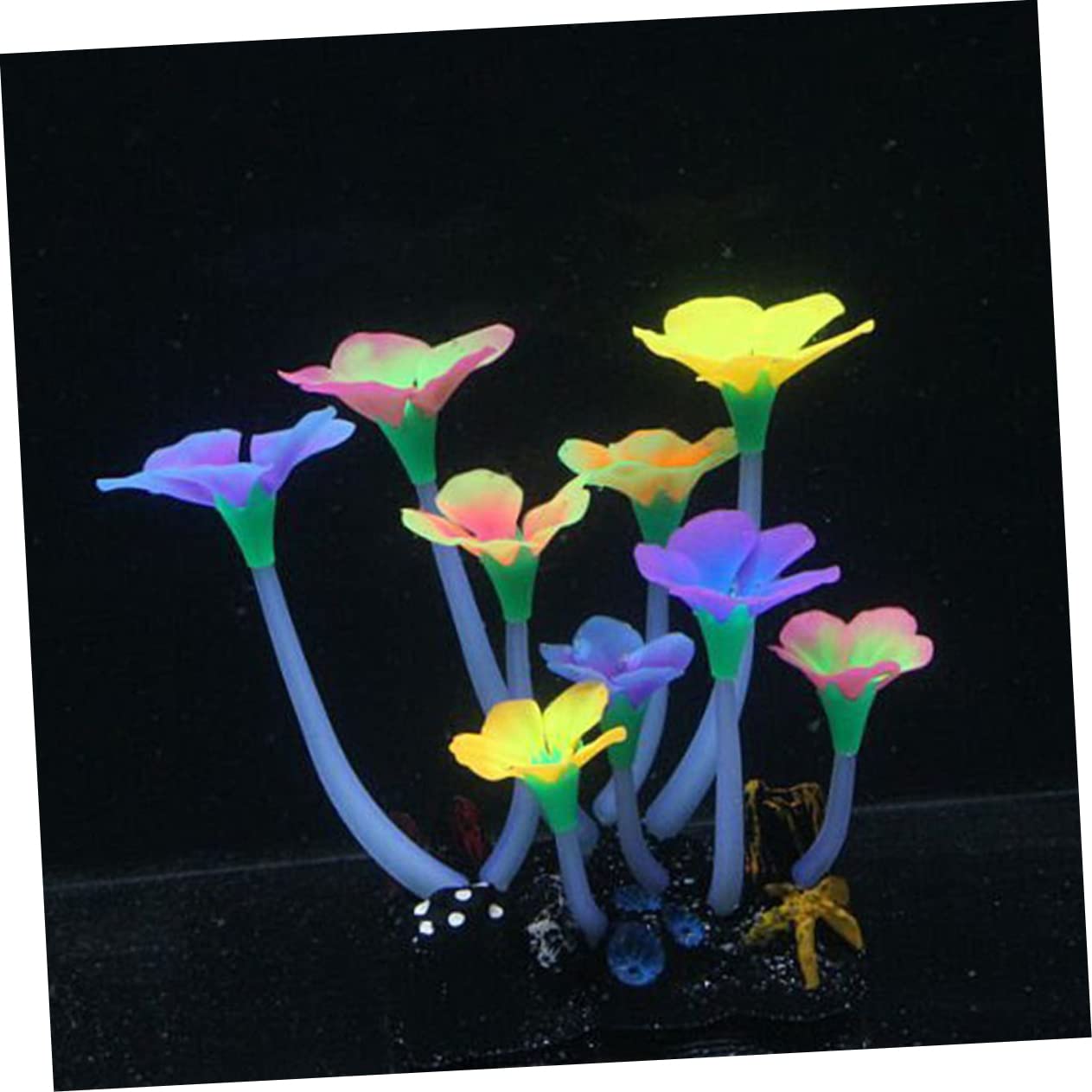 Angoily 3 Piezas decoración de Plantas Accesorios para peceras Betta decoración Vegetal Ornamento decoración del Acuario Planta de Agua de Acuario Falso Decoraciones Tanque de
