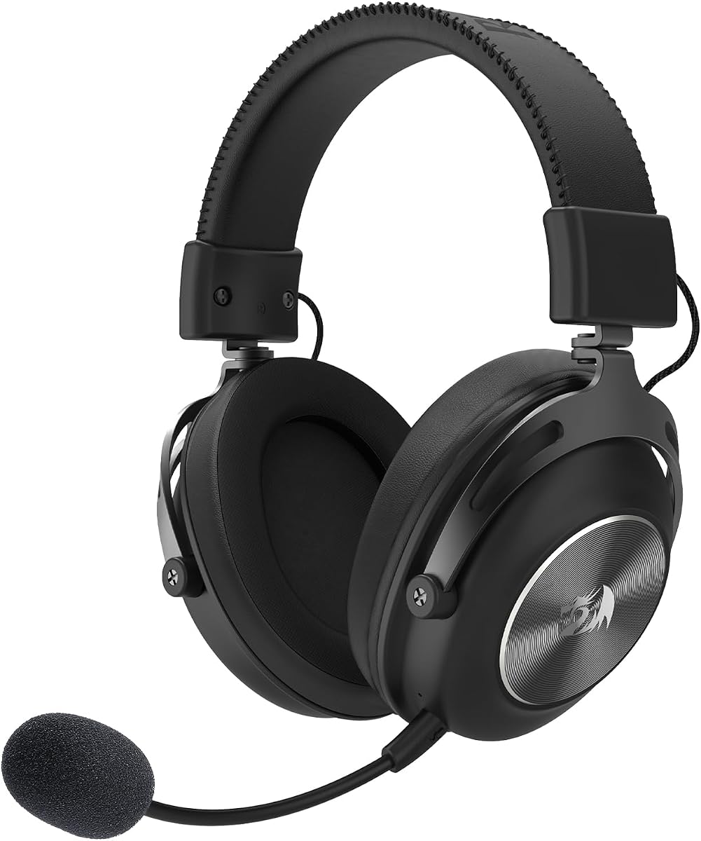 Redragon H894 4-Mode Wireless Gaming Headset, 72Hr Battery, 53mm Drivers