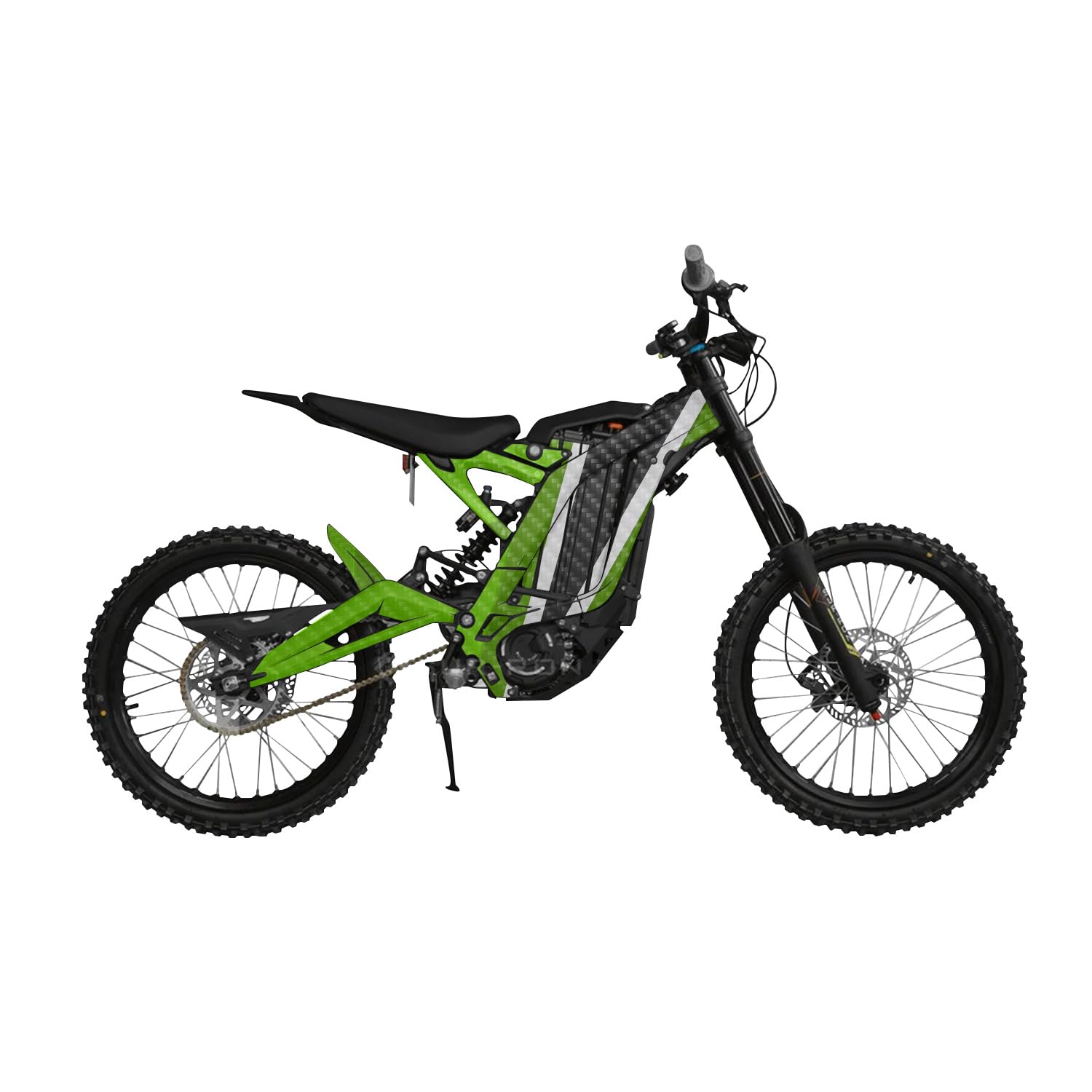 Carbon Fiber Surron Light Bee Graphics Kit Wrap - Polyscape - Sur-Ron Skin - Premium 3M Vinyl Protective Wrap Decal Cover - Easy to Apply | Crafted in The USA by MightySkins