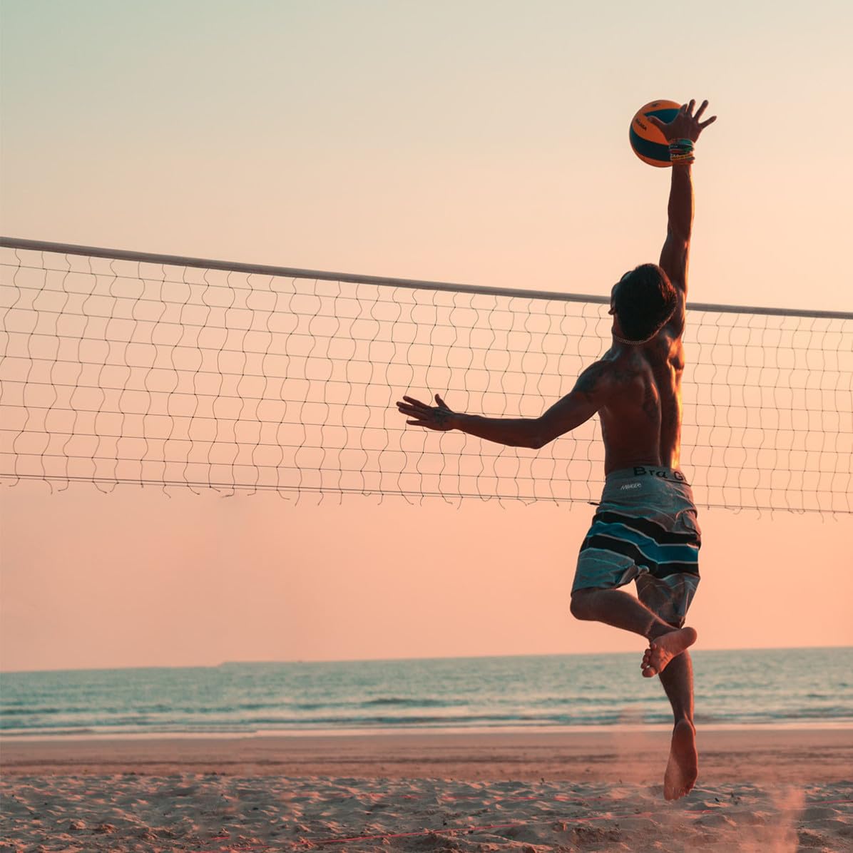 Outanaya Filet de Beach-Volley Standard de Compétition ’entraînement