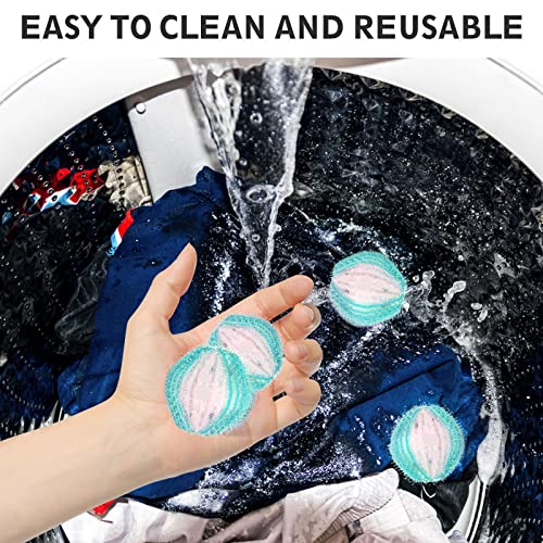 Pet-Hair-Remover-For-Laundry Lint-Remover-Balls Reusable-Effective Non-Toxic-For-Dogs-And-Cats-Hair-On-Clothes-In-Washing-Machine Blue 12Pcs #TOP4