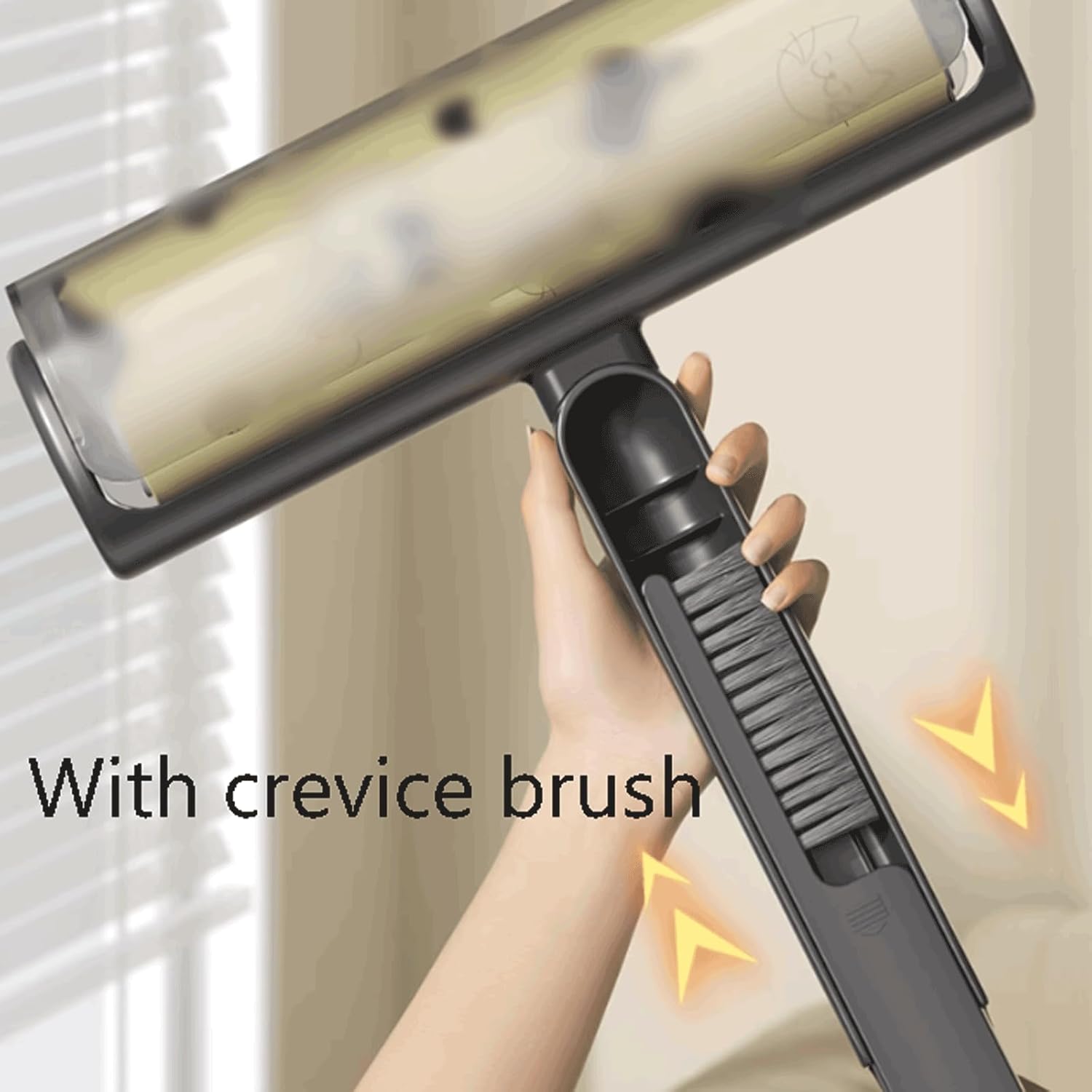 強力な粘着力 プラスチック糸くずローラー カバー付き ポータブル糸