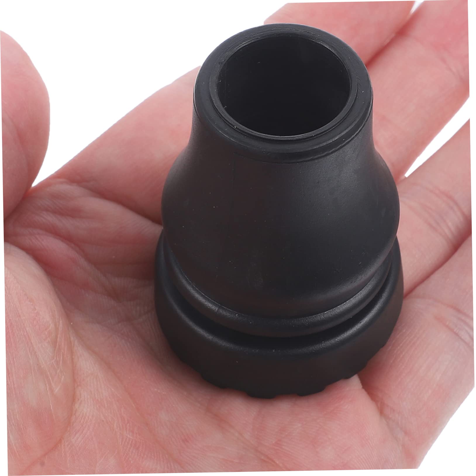 Puntali Antiscivolo per Stampelle 4 Pezzi in Pvc Neri | Bastoni Trekking e Appoggi Ortopedici, Assorbimento Urti, Adatti ad Anziani Fragili