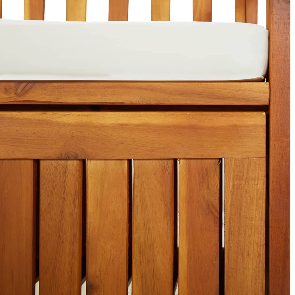 vidaXL Cassapanca con Cuscino 170 cm in Legno Massello di Acacia