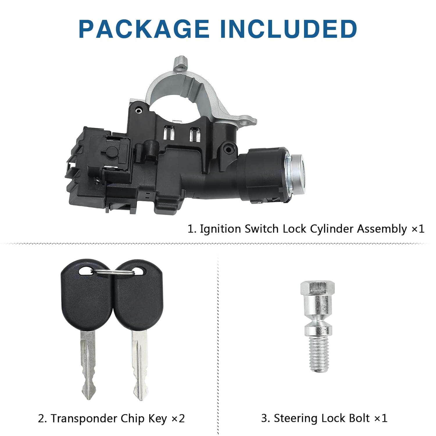 989-019 Ignition Switch with 2 Chip Keys for 2008 2009 2010 2011 2012 Ford Escape,2009-2011 Ford Focus,2008-2011 Mazda Tribute,2008-2010 Mercury Mariner 9L8Z-3511-A