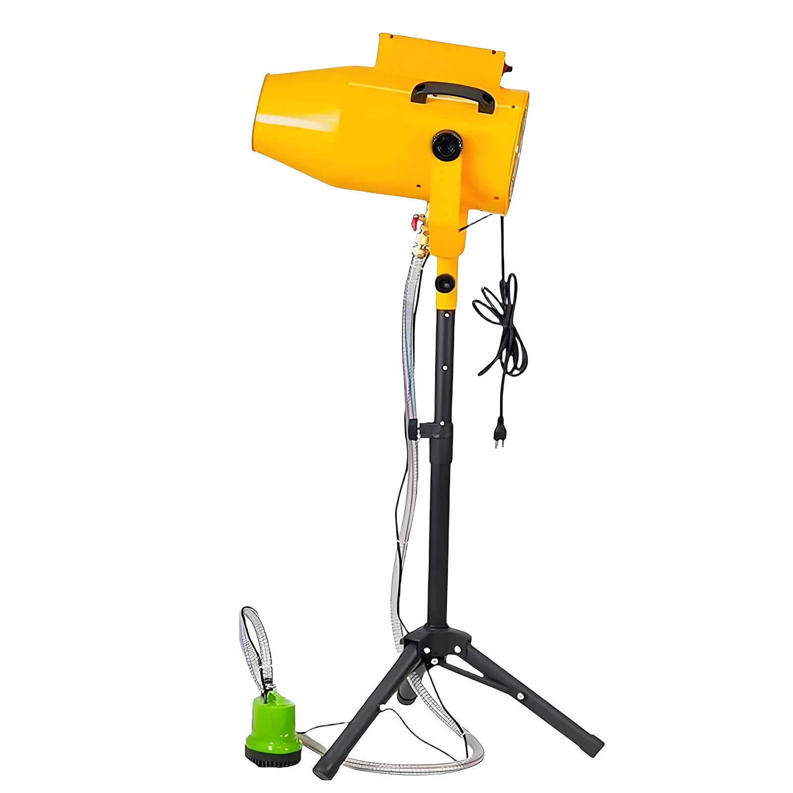 Stage Effect Foam Cannon, Stage Jet Foam Making Machine, Large Stage Foam Machine, Stainless Steel Frame, 130° High-Temp Bearing, For Backyard, Pool, Outdoor Events, Birthdays, Celebrations Yellow