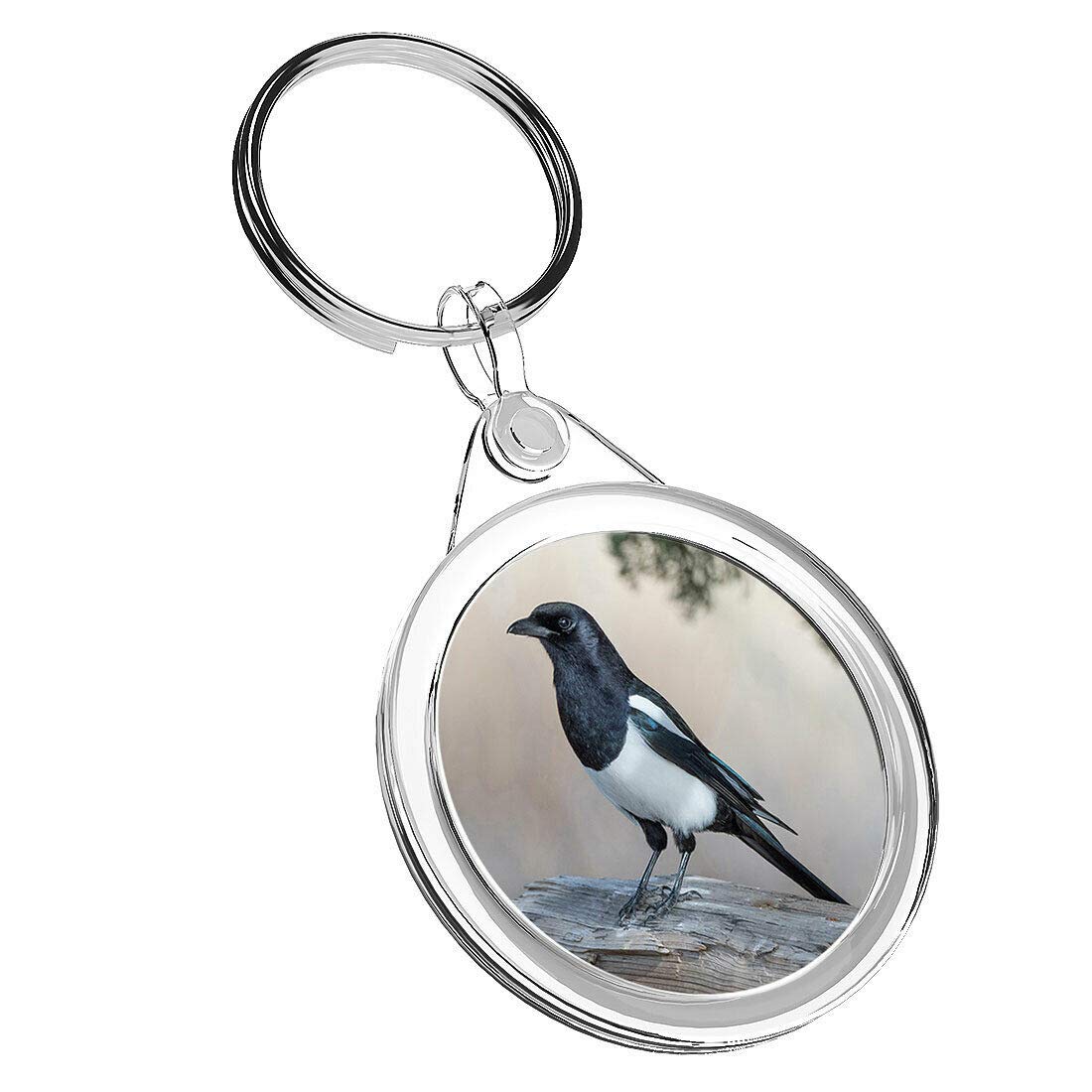 Destination Vinyl Keyrings Unisex Multi 1 X Magpie Bird Crow Raven Nature - Keyring Ir02 Mum Dad Birthday Fun #8765