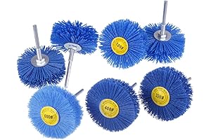 7 Pack Abrasive Nylon Wheel Brush Set for Electric Drill