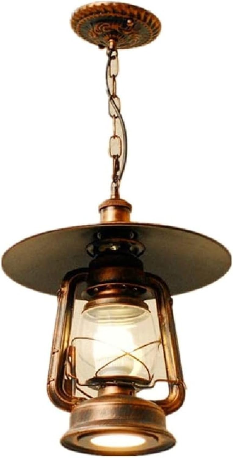 Kerosene Oil Lamps Horse Lantern Retro Kerosene Lamp Modern Chinese Style Suction and Hanging Wrought Iron Chandelier Hurricane Lamp