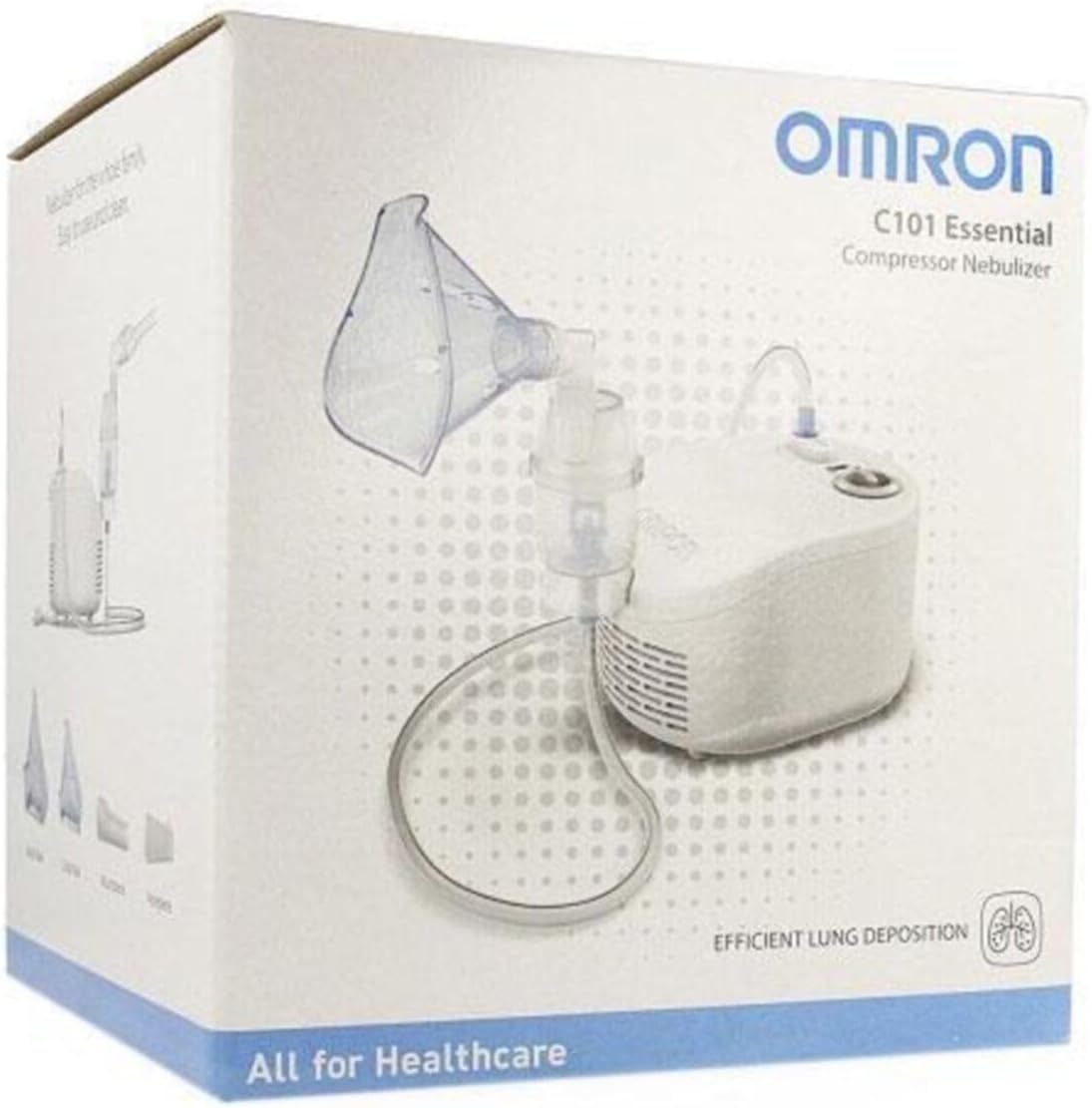 กล่องบรรจุภัณฑ์เครื่องพ่นยาแบบคอมเพรสเซอร์ OMRON C101 Essential