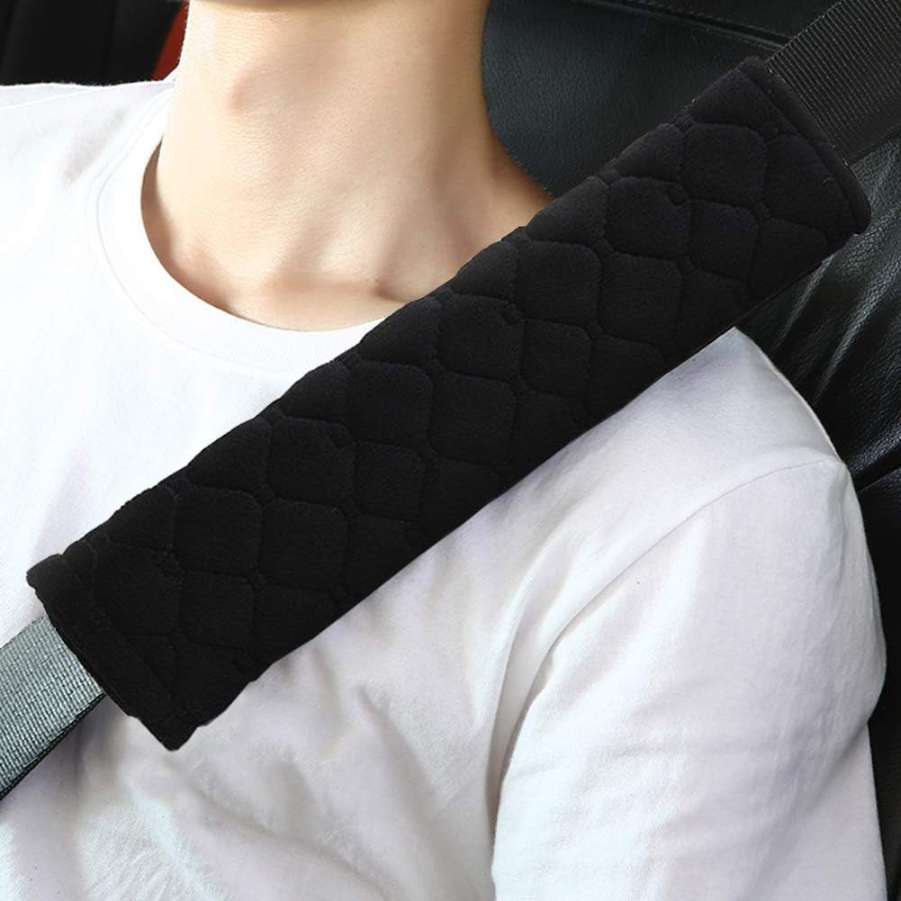 2 Pcs Seat Belt Pads, Seat Belt Comfort Harness Pads Cover Soft Plush